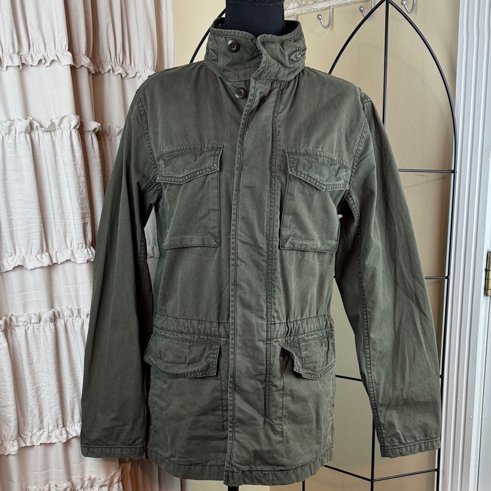GAP Women's Army Green Barn Chore Field Jacket Coat Size XS NWT